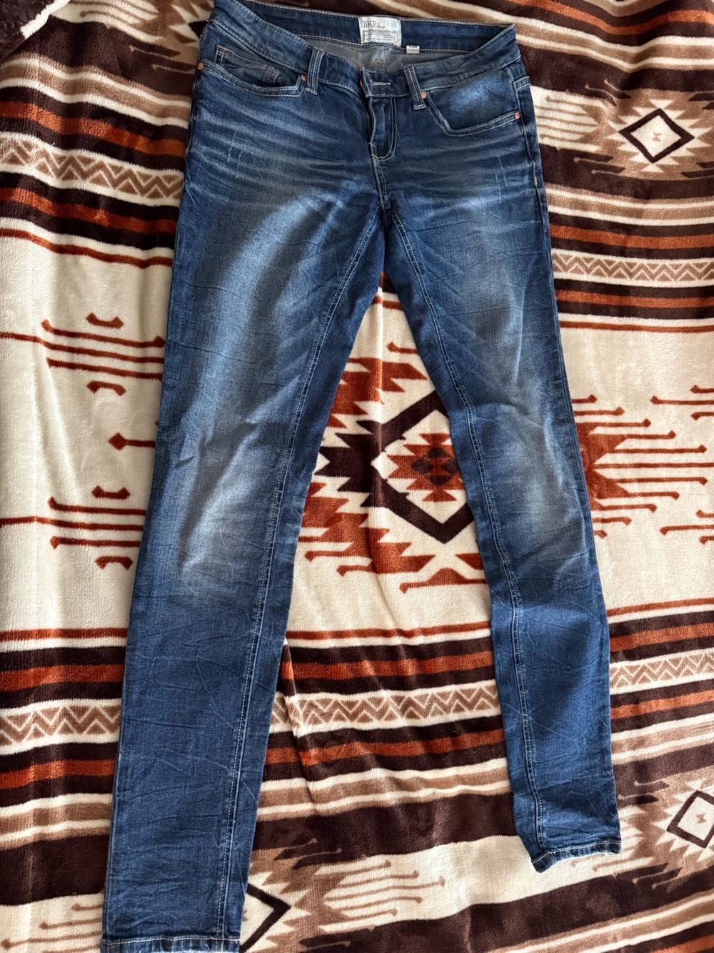 BKE Men's Skinny Jeans in Medium Blue Wash